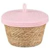 B&M Kendall Basket With Lid - Pink -Furniture Shop 395976 kendall basket with lid pink 2