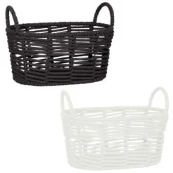 B&M Rope Storage Basket - Black 5 B&M Rope Storage Basket - Black -Furniture Shop 395981 rope basket group