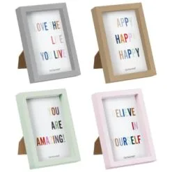 B&M Colourblock Frame 4 X 6" - Gold 7 B&M Colourblock Frame 4 X 6" - Gold -Furniture Shop 396247 396248 396249 396250 basic colourblock frame 4x6 group 3