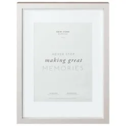 B&M A4 New York Box Photo Frame - Grey