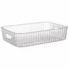 Home Essentials Ribbed Clear Storage Tray -Furniture Shop 396949 ribbed clear storage tray