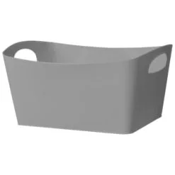 Simply Everyday Large Rectangle Storage Basket - Grey