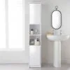 Norsk High-Gloss White Tallboy 1 Norsk High-Gloss White Tallboy -Furniture Shop 397240 norsk white high gloss tallboy