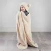 Simply Kids Hooded Sherpa Blanket - Natural 1 Simply Kids Hooded Sherpa Blanket - Natural -Furniture Shop 400212 simply kids hooded sherpa blanket natural