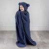 Simply Kids Hooded Sherpa Blanket - Navy 2 Simply Kids Hooded Sherpa Blanket - Navy -Furniture Shop 400216 simply kids hooded sherpa blanket navy